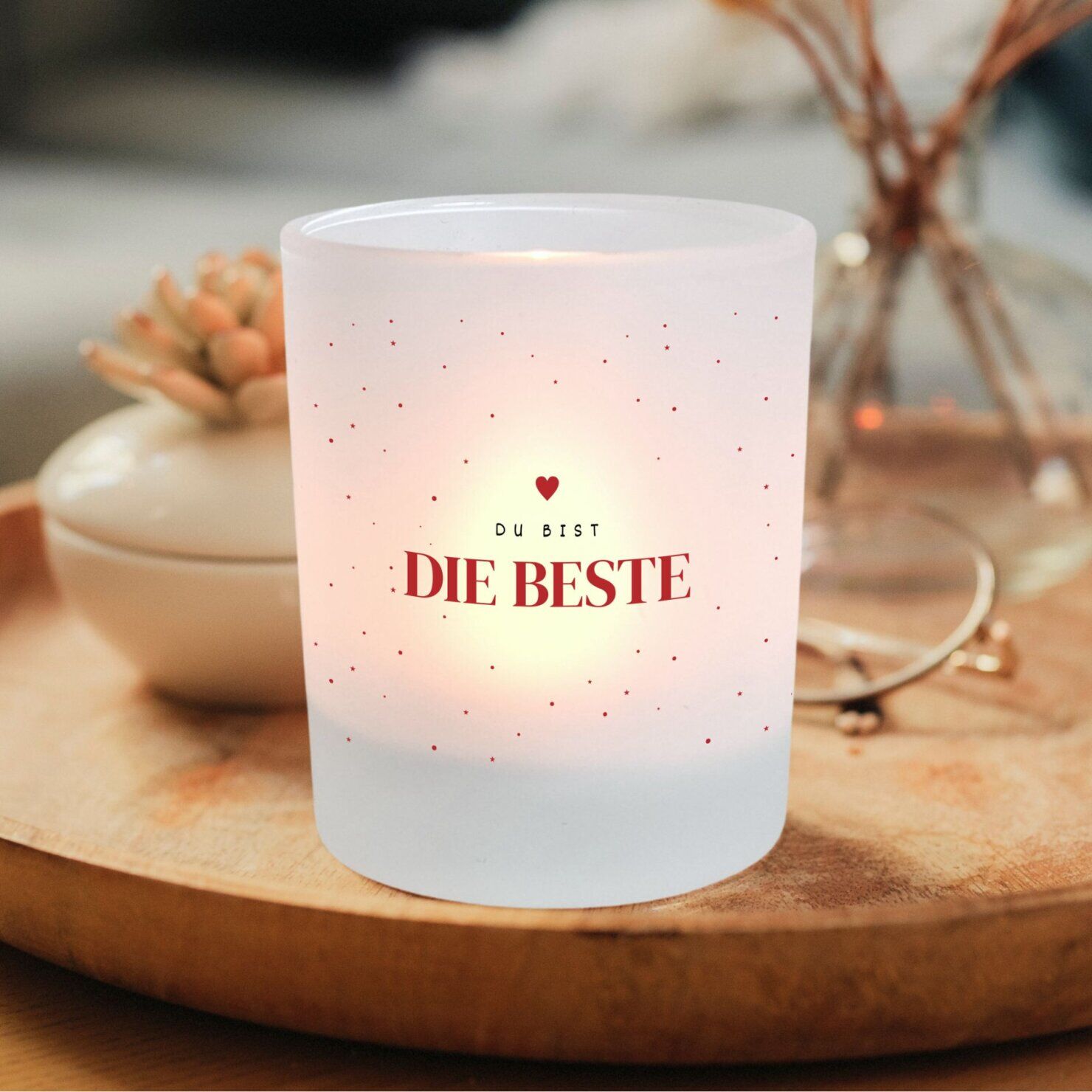 Windlicht Die Beste Spruch Geschenk Frauen Freundin Kerze Kerzenglas Geburtstag Geschenk Kuestenglueck7
