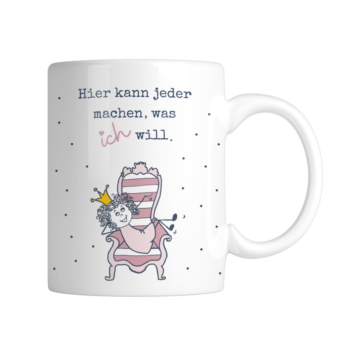 Kaffeetasse Freude Becher Kaffeebecher Prinzessin Kuestenglueck