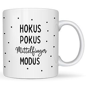 Tasse Hokus Pokus Geschenk Humor, Geburtstag
