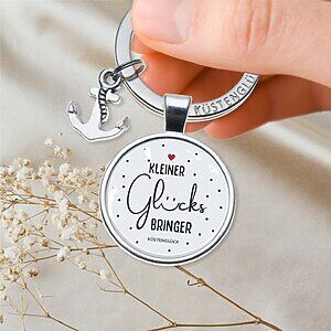 Schlüsselanhänger Geschenk Freude Kleiner Glücksbringer Kuestenglueck