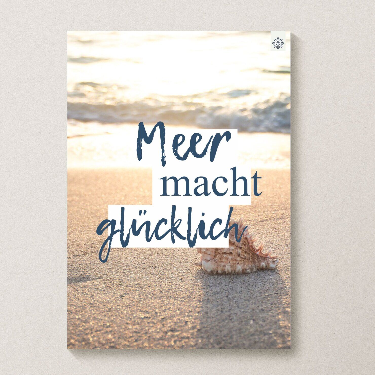 Meer Sprüche Poster Strand Meer Mach Glücklich Kuestenglueck1
