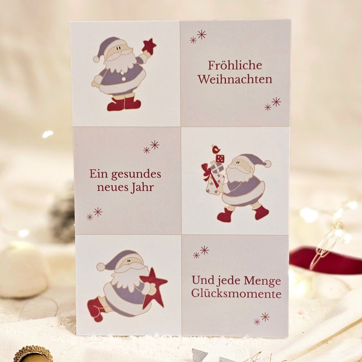 Postkarte Weihnachtsmann Weihnachten Kuestenglueck