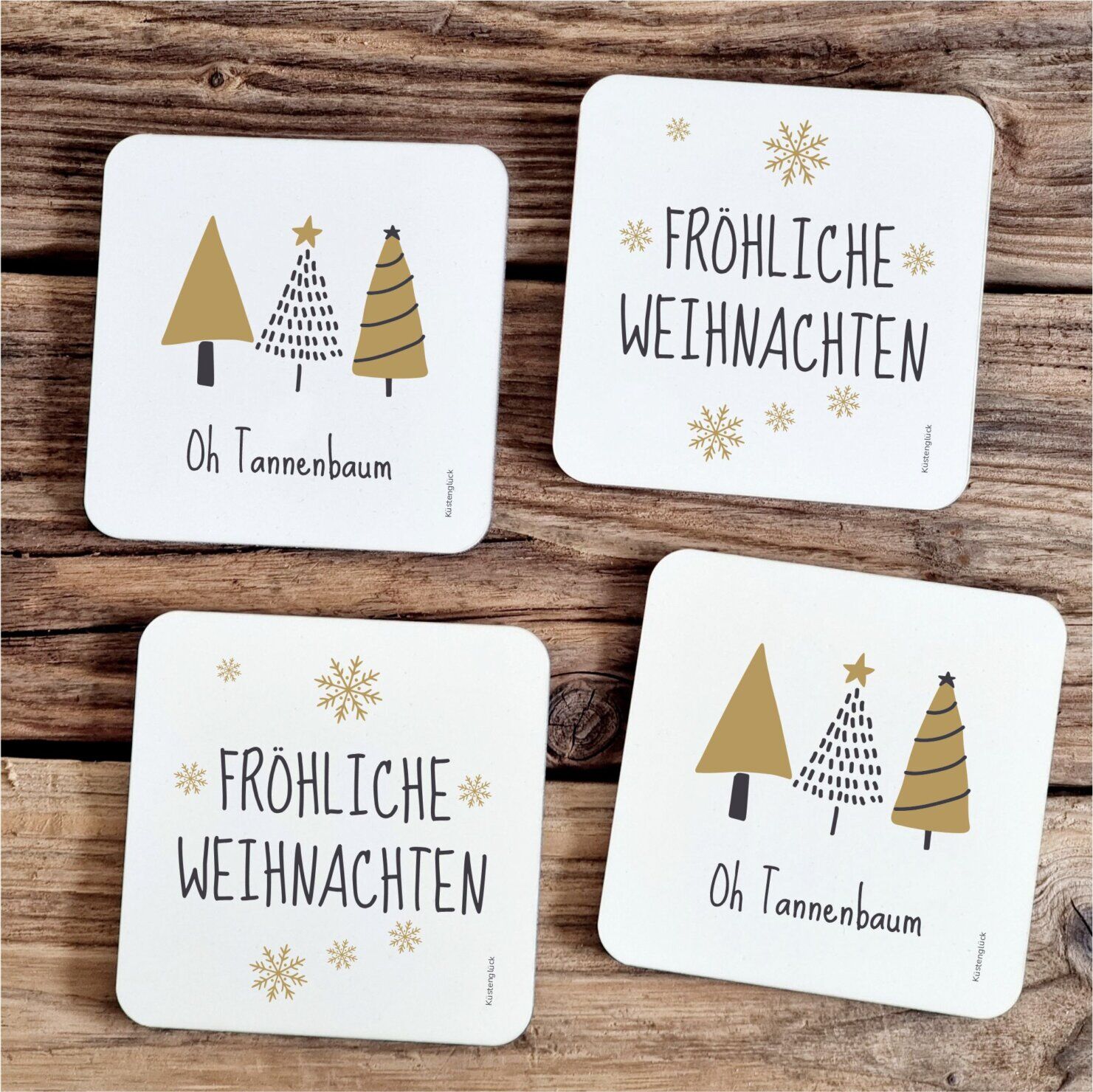 Untersetzer Set Weihnachten Kuestenglueck