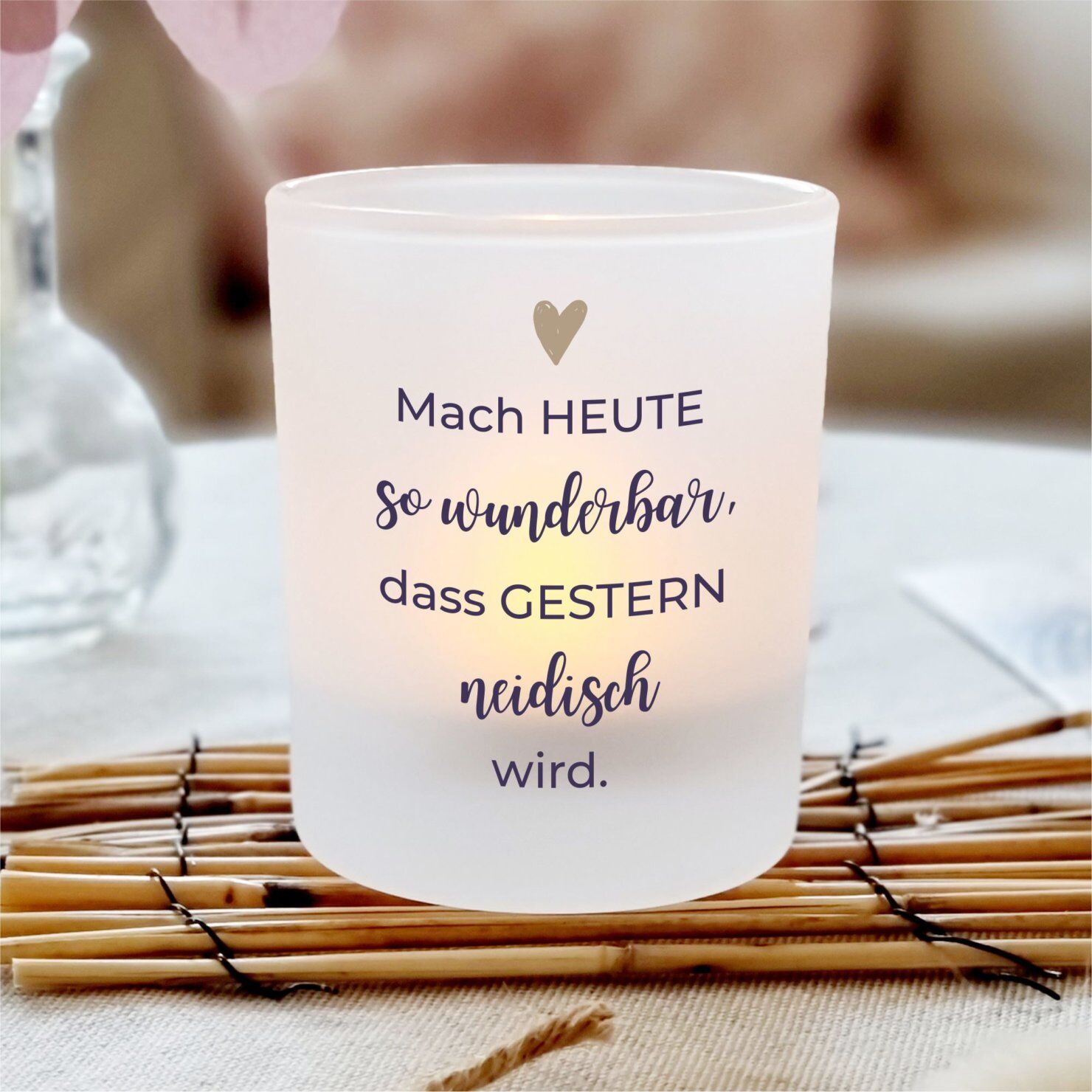 Kerzenglas Mutmacher Wunderbar Geschenk Geburtstag Kuestenglueck