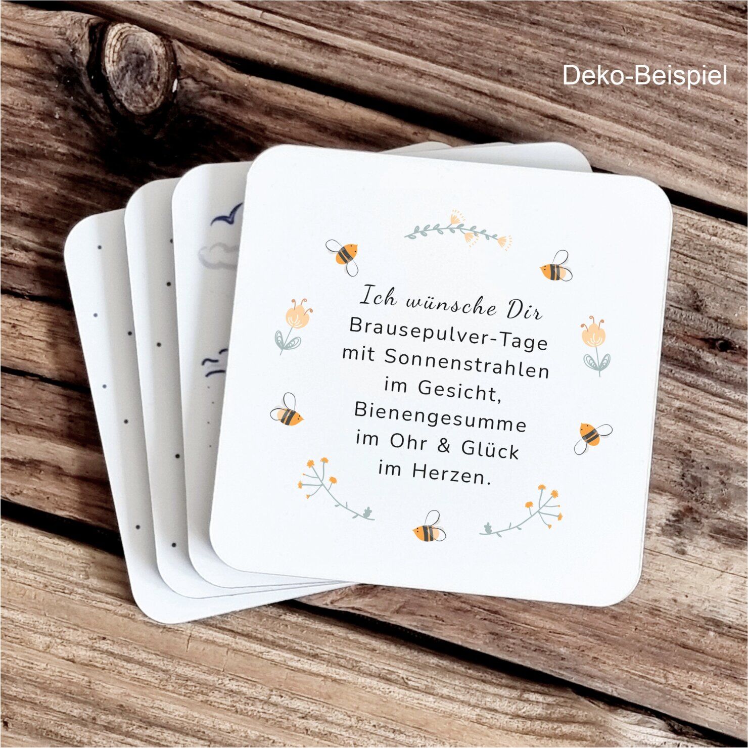 Untersetzer Gute Laune Brausepulver Geschenk Tischdeko Kuestenglueck